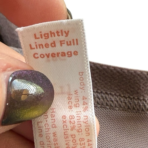 Cacique Underwire Lightly Lined Full Coverage Bra Size 38G Dark Purple - Picture 7 of 11